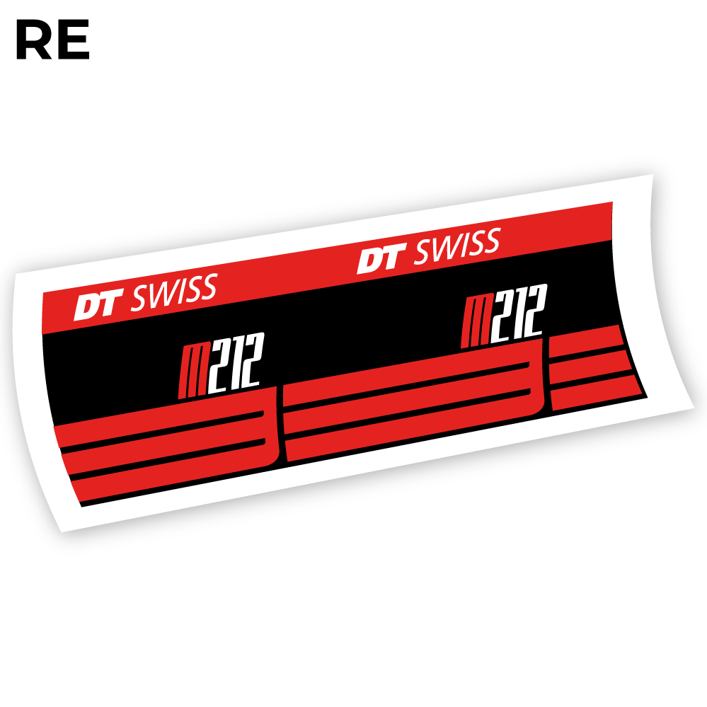 Adesivi Ammortizzatore DT Swiss M212 in vinile - Rosso