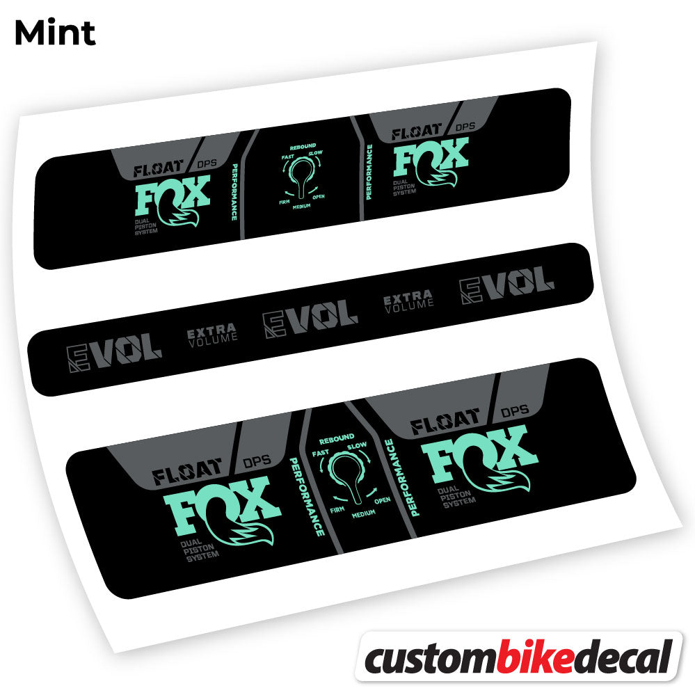 Adesivi Ammortizzatore Fox DPS Performance 2021 in vinile - Verde Menta