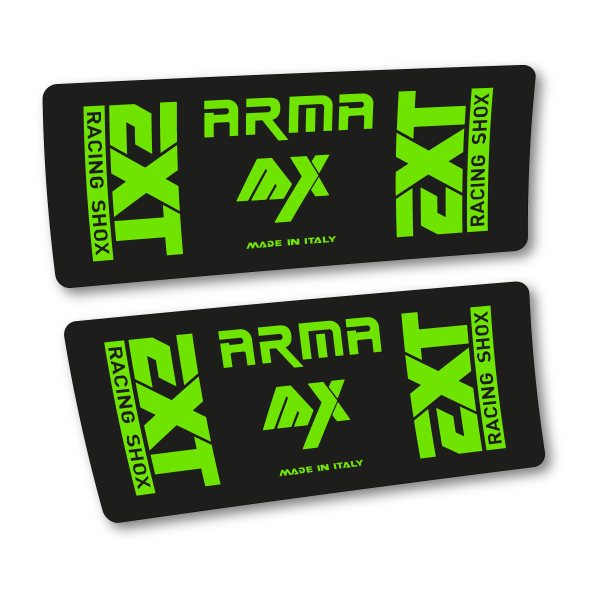 Adesivi Ammortizzatore EXT Arma MX 2026 in vinile - Verde Mela