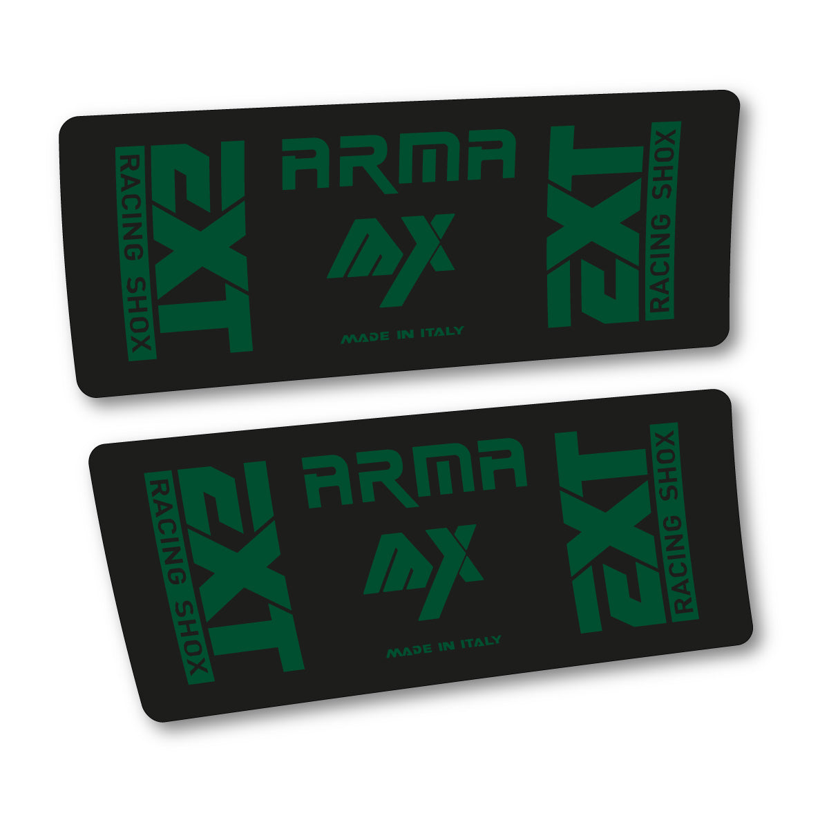 Adesivi Ammortizzatore EXT Arma MX 2026 in vinile - Verde Scuro