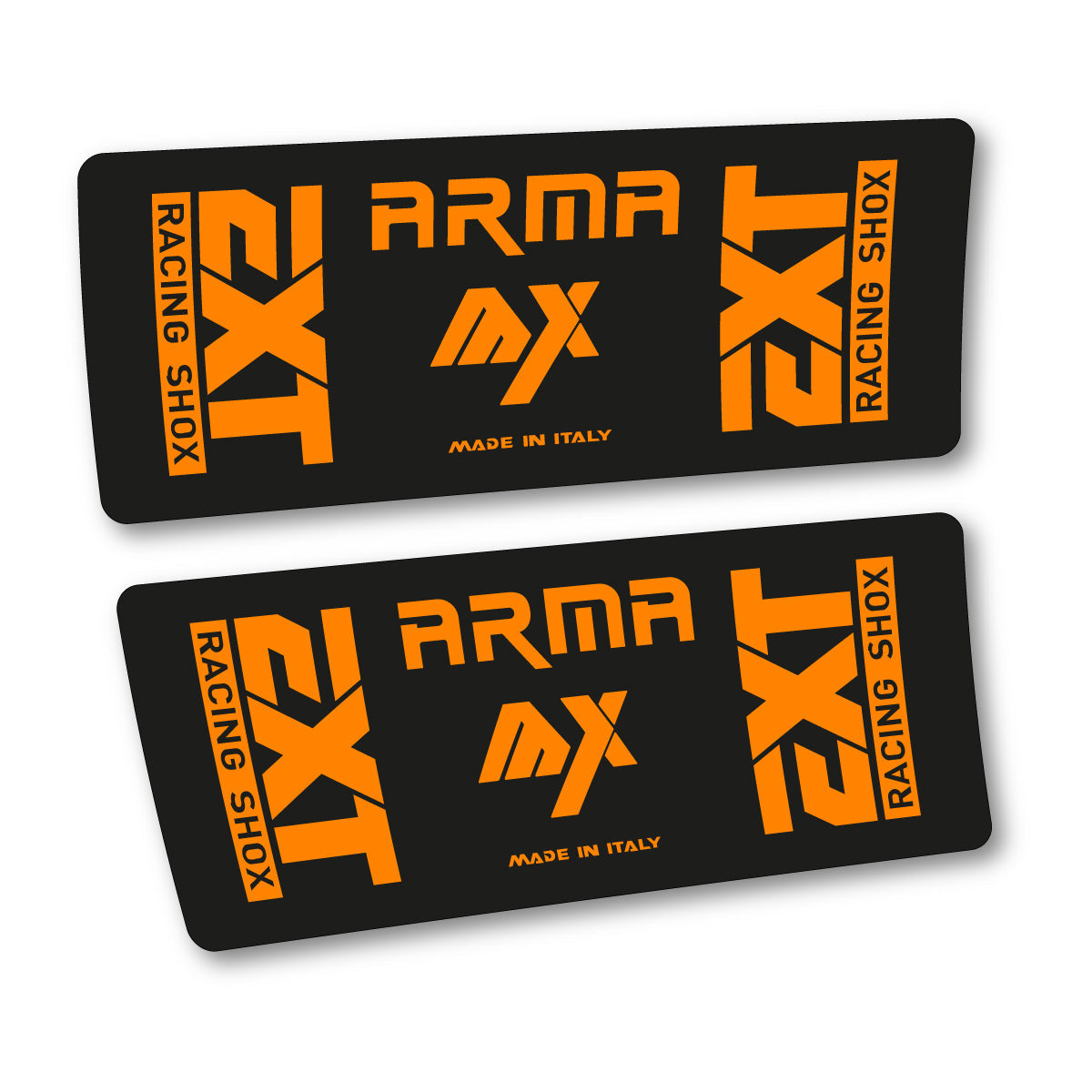 Adesivi Ammortizzatore EXT Arma MX 2026 in vinile - Arancione Neon Chiaro