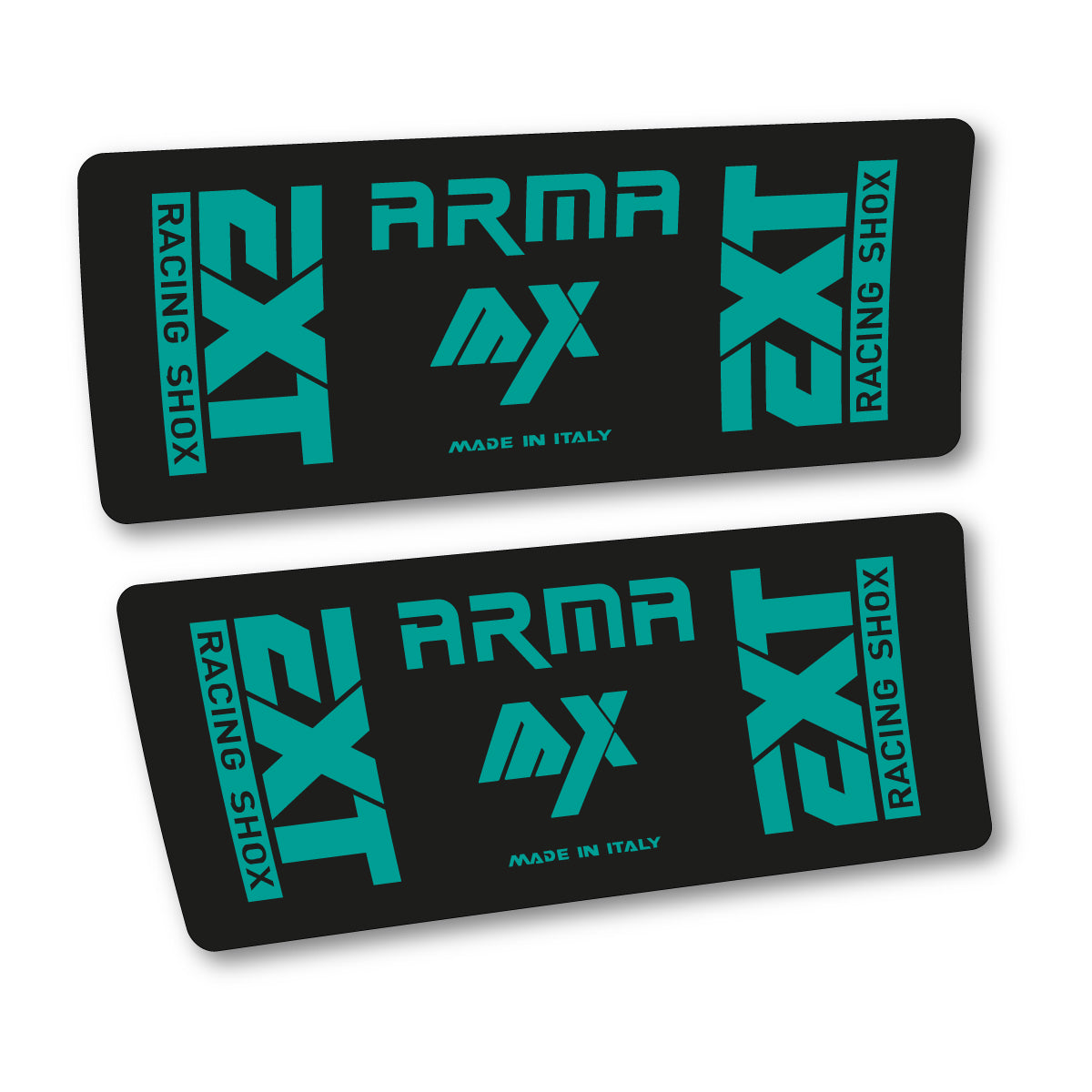 Adesivi Ammortizzatore EXT Arma MX 2026 in vinile - Turchese Petrolio