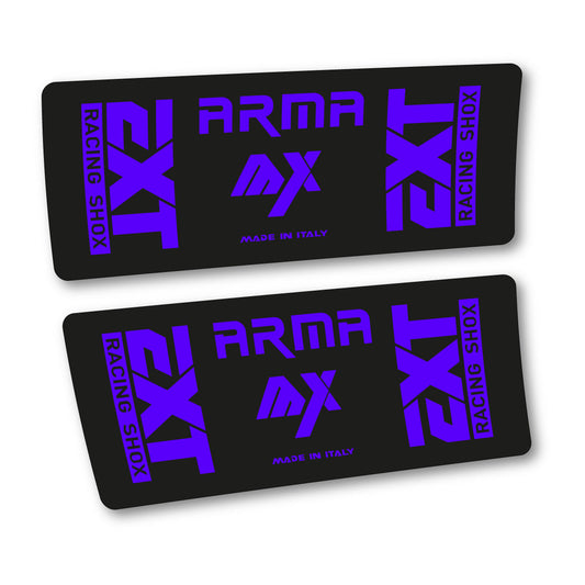 Adesivi Ammortizzatore EXT Arma MX 2026 in vinile - Blu Reflex