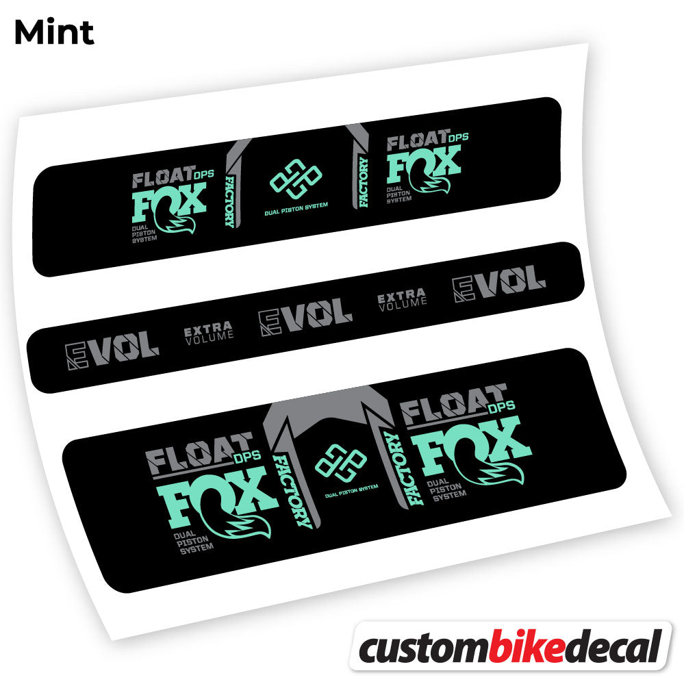 Adesivi Ammortizzatore Fox DPS Factory 2021 Remote in vinile - Verde Menta