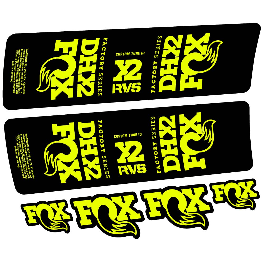 Adesivi Ammortizzatore Fox DHX2 2019 in vinile