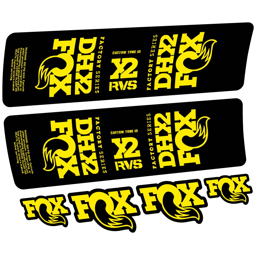Adesivi Ammortizzatore Fox DHX2 2019 in vinile