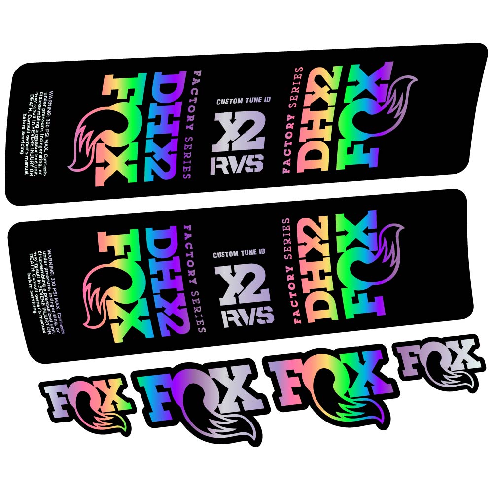 Adesivi Ammortizzatore Fox DHX2 2019 in vinile