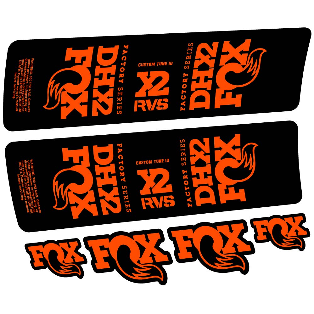 Adesivi Ammortizzatore Fox DHX2 2019 in vinile