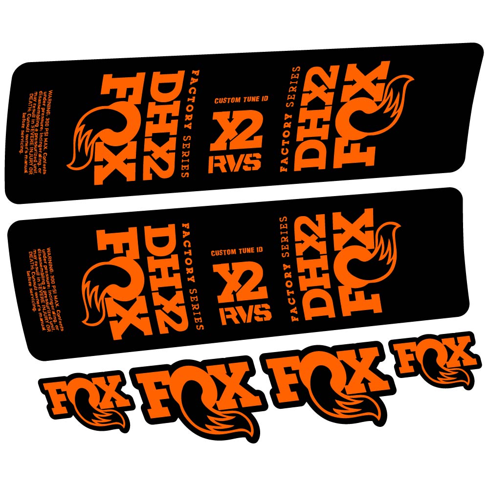 Adesivi Ammortizzatore Fox DHX2 2019 in vinile