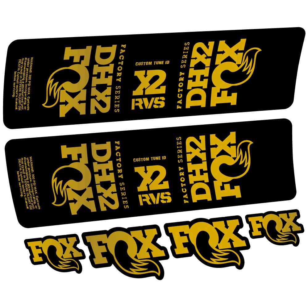 Adesivi Ammortizzatore Fox DHX2 2019 in vinile