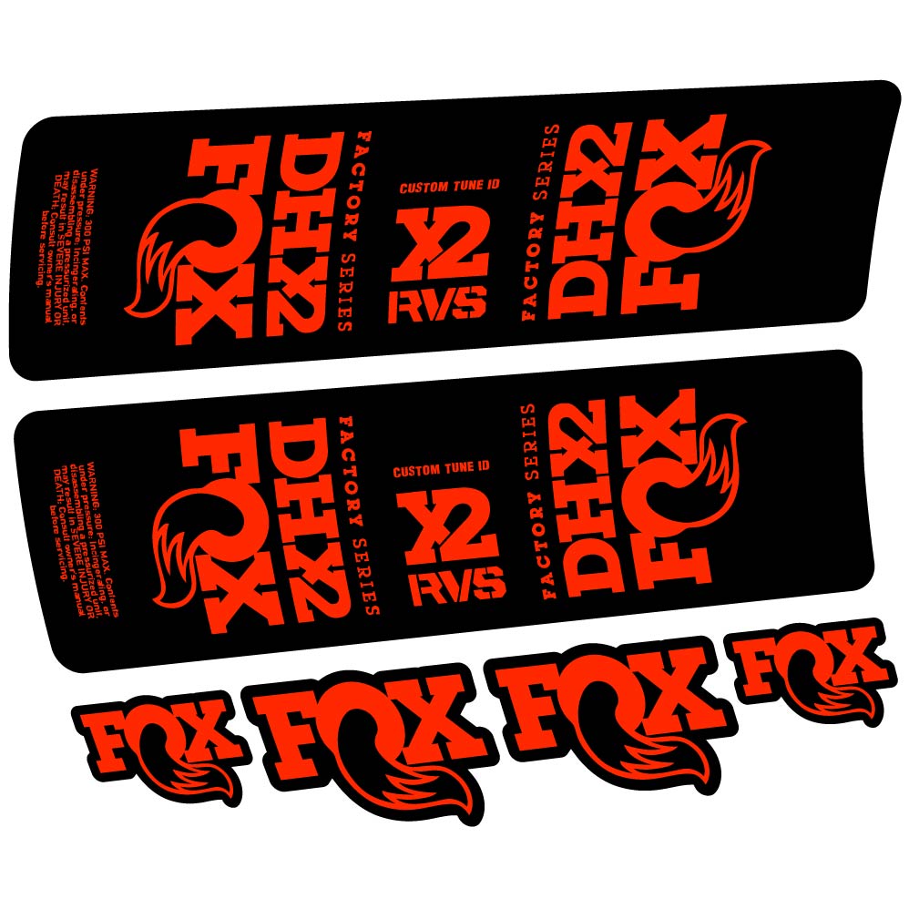 Adesivi Ammortizzatore Fox DHX2 2019 in vinile