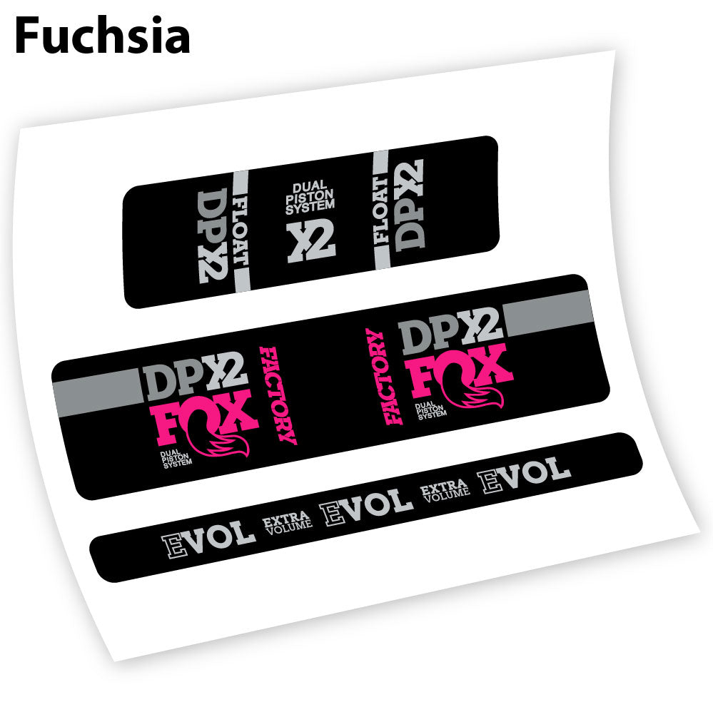 Adesivi Ammortizzatore Fox DPX2 2018 in vinile - Fucsia