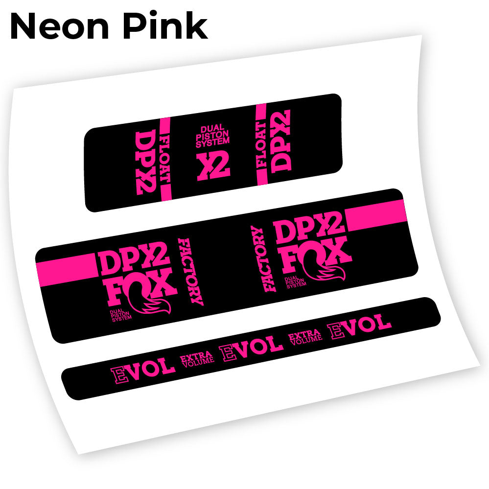 Adesivi Ammortizzatore Fox DPX2 2018 in vinile - Rosa Neon