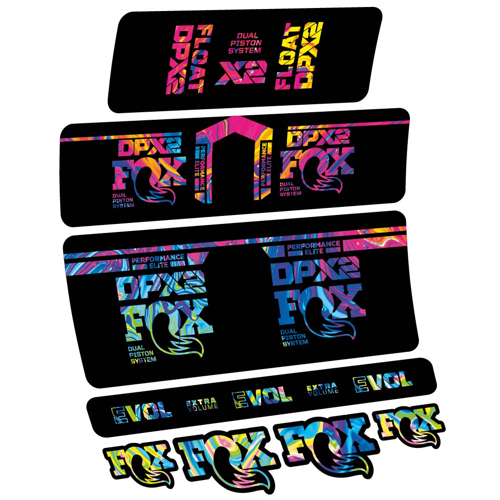 Adesivi Ammortizzatore Fox DPX2 Performace Elite 2021 in vinile