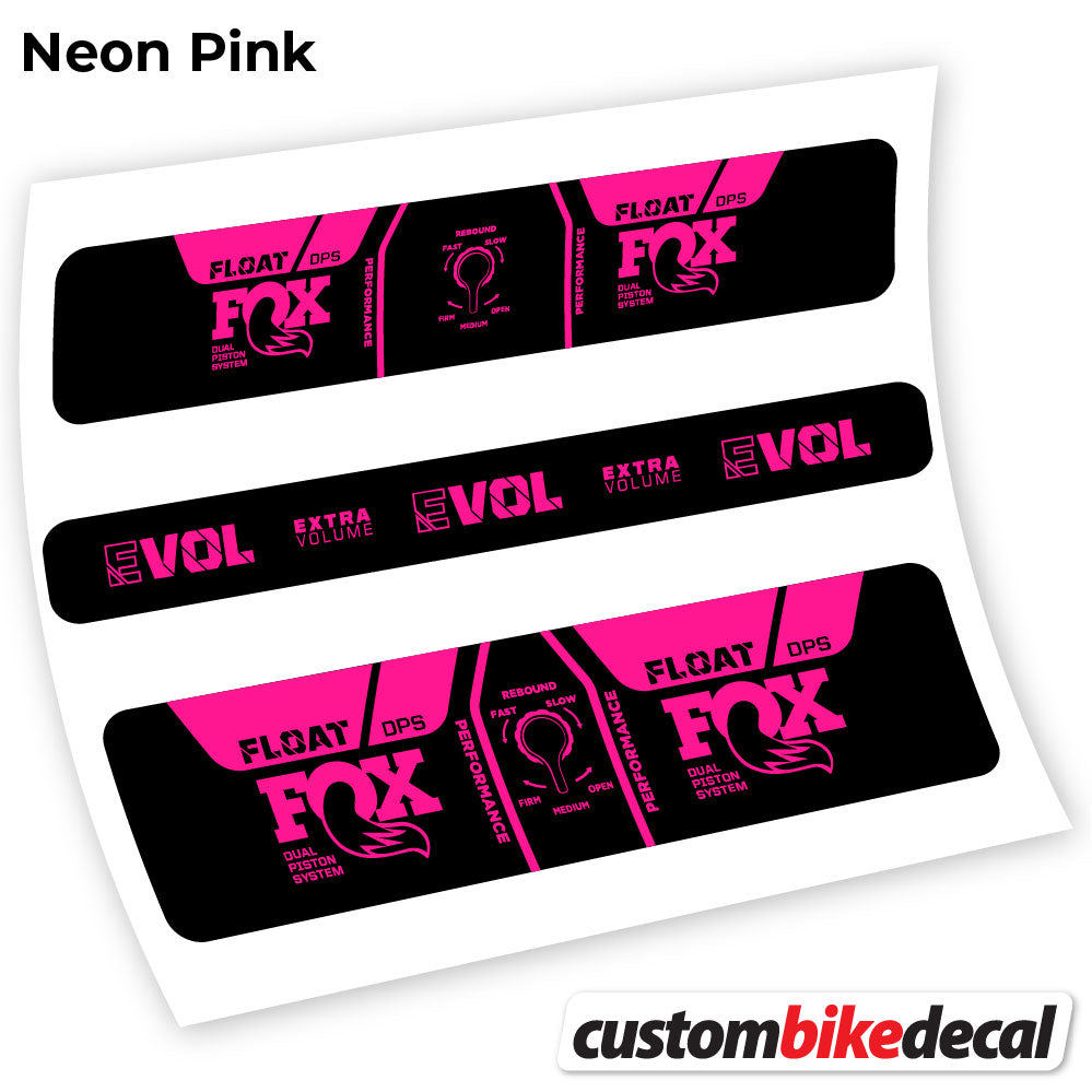 Adesivi Ammortizzatore Fox DPS Performance 2021 in vinile - Rosa Neon