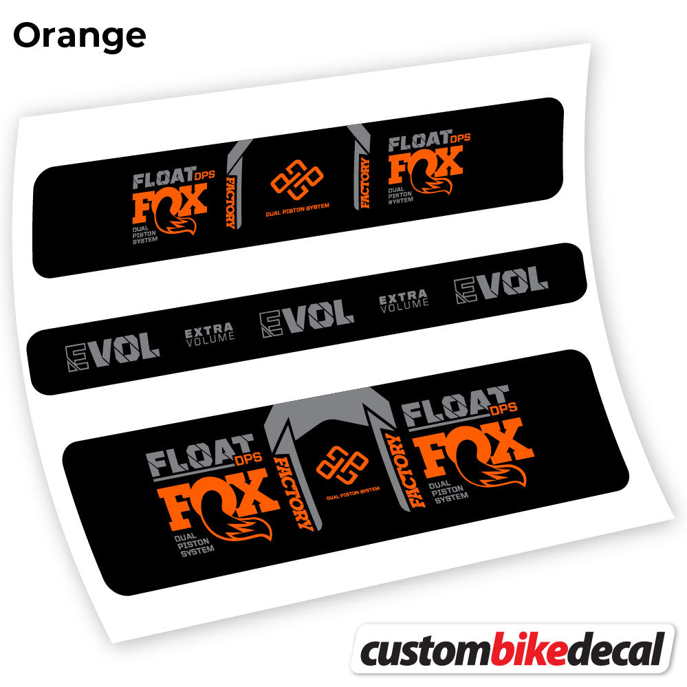 Adesivi Ammortizzatore Fox DPS Factory 2021 Remote in vinile - Arancione