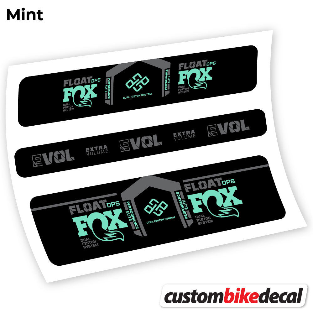 Adesivi Ammortizzatore Fox DPS Performance Elite 2021 Remote in vinile - Verde Menta