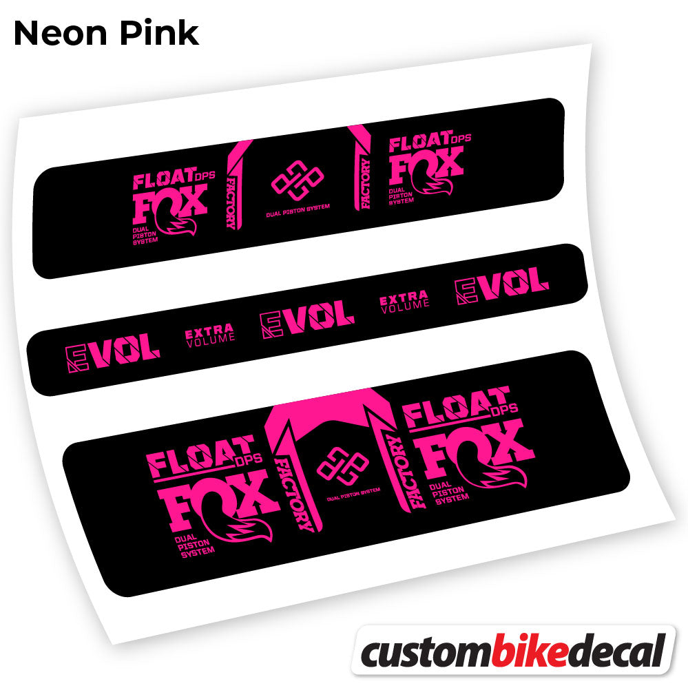 Adesivi Ammortizzatore Fox DPS Factory 2021 Remote in vinile - Rosa Neon