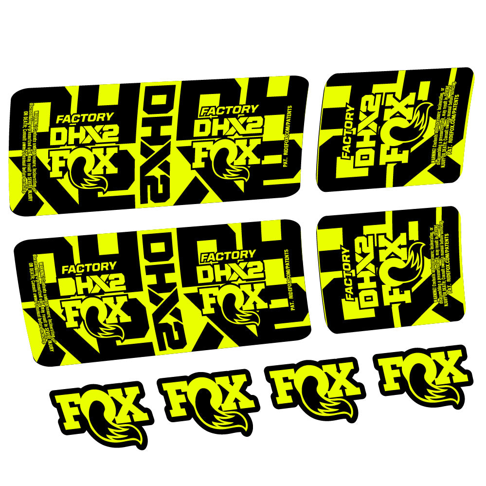 Adesivi Ammortizzatore Fox DHX2 Factory Amortisseur in vinile