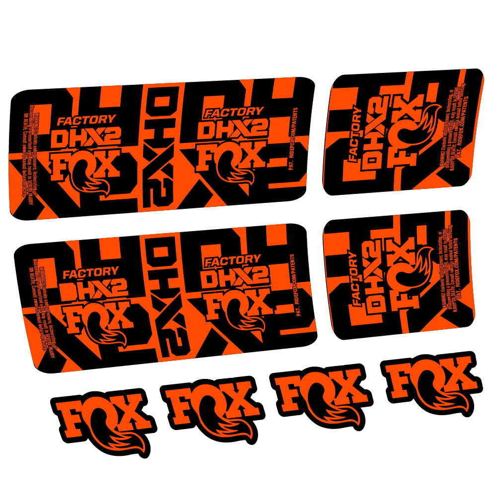 Adesivi Ammortizzatore Fox DHX2 Factory Amortisseur in vinile