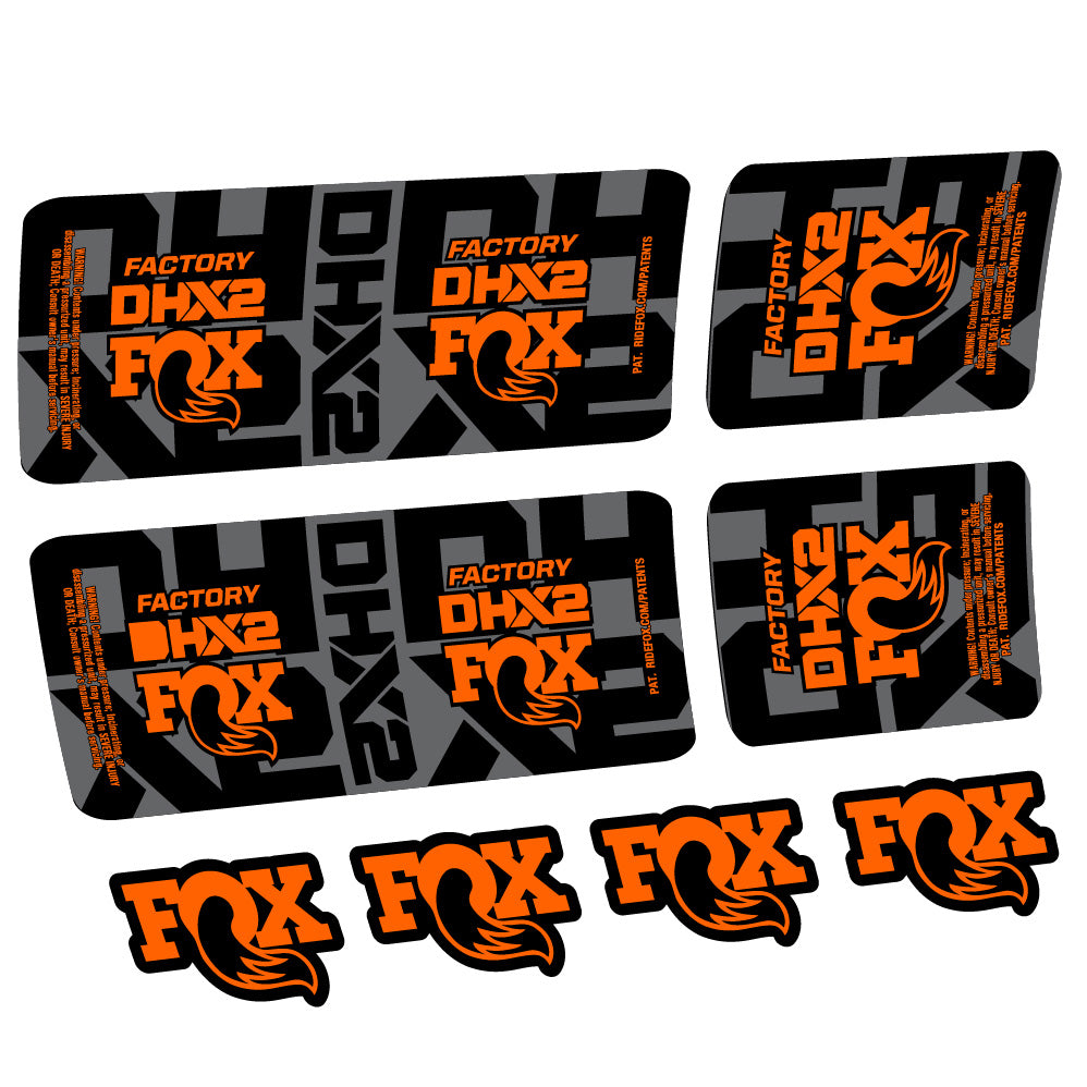 Adesivi Ammortizzatore Fox DHX2 Factory in vinile
