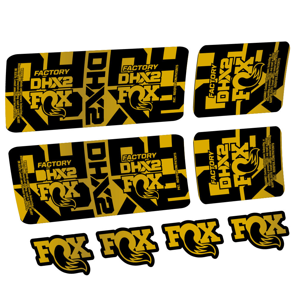 Adesivi Ammortizzatore Fox DHX2 Factory in vinile