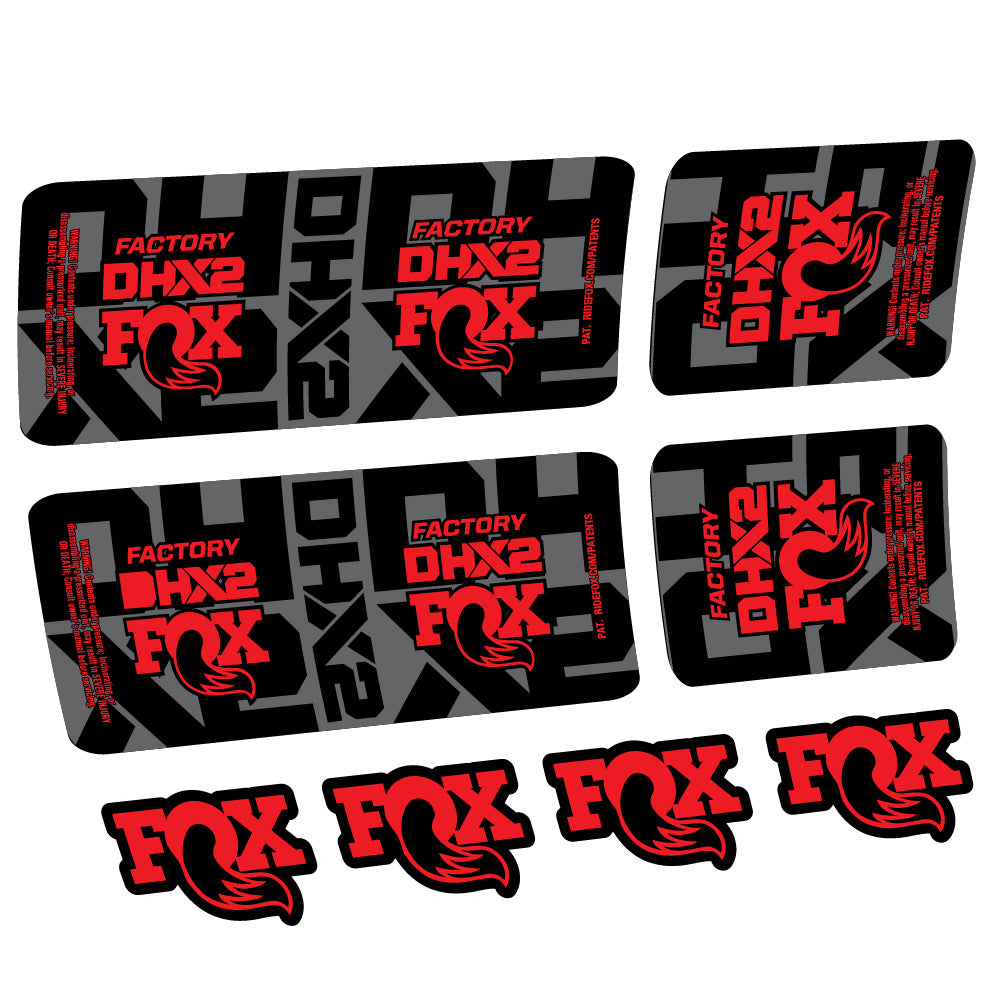 Adesivi Ammortizzatore Fox DHX2 Factory Amortisseur in vinile