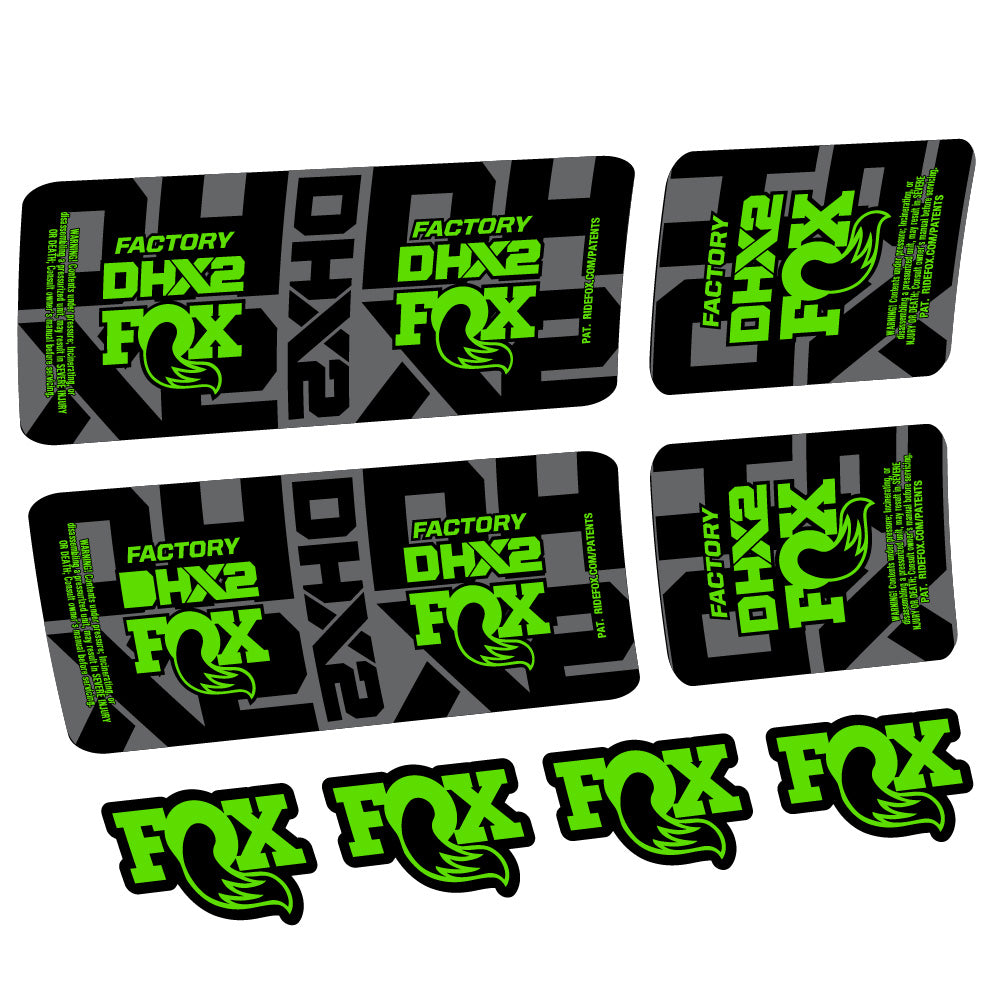 Adesivi Ammortizzatore Fox DHX2 Factory Amortisseur in vinile