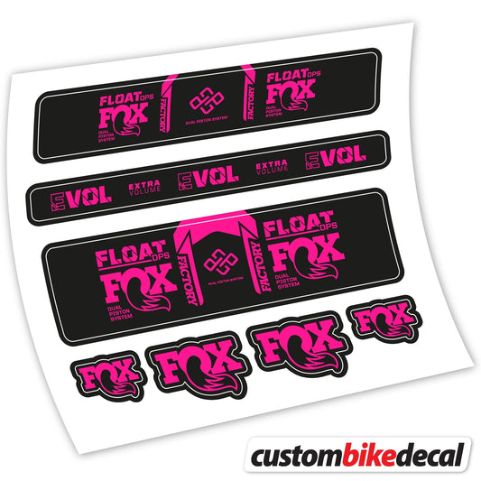 Adesivi Forcella Fox Float Factory DPS 2022 in vinile - Rosa Neon