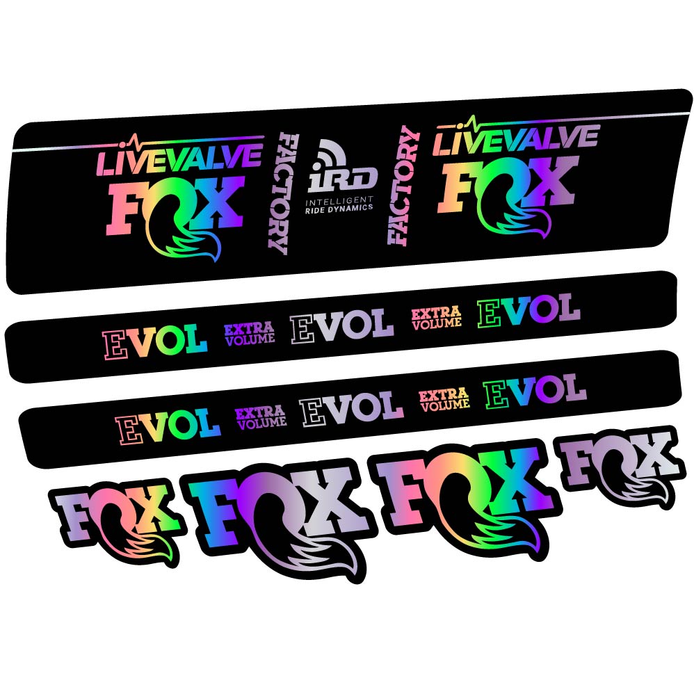 Adesivi Ammortizzatore Fox DPS LiveValve 2019 in vinile