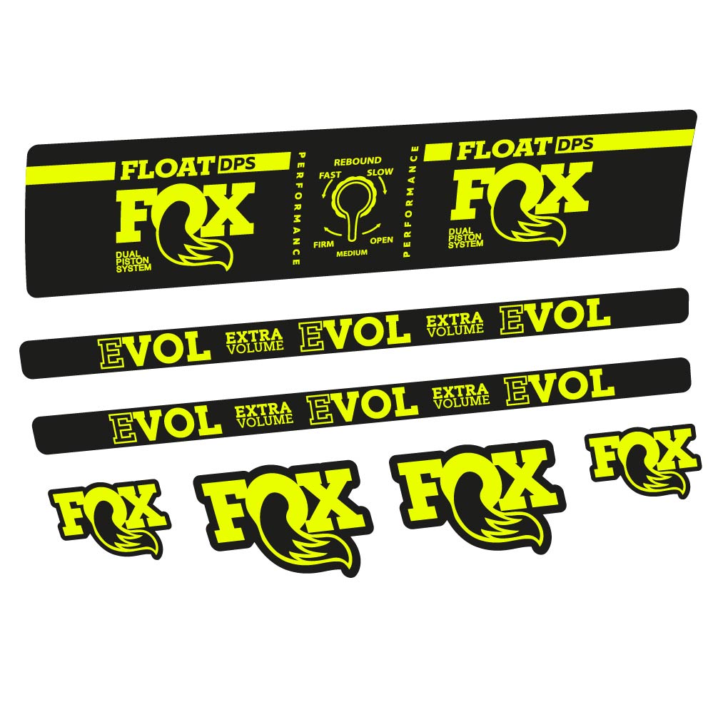 Adesivi Ammortizzatore Fox Float DPS Performance in vinile