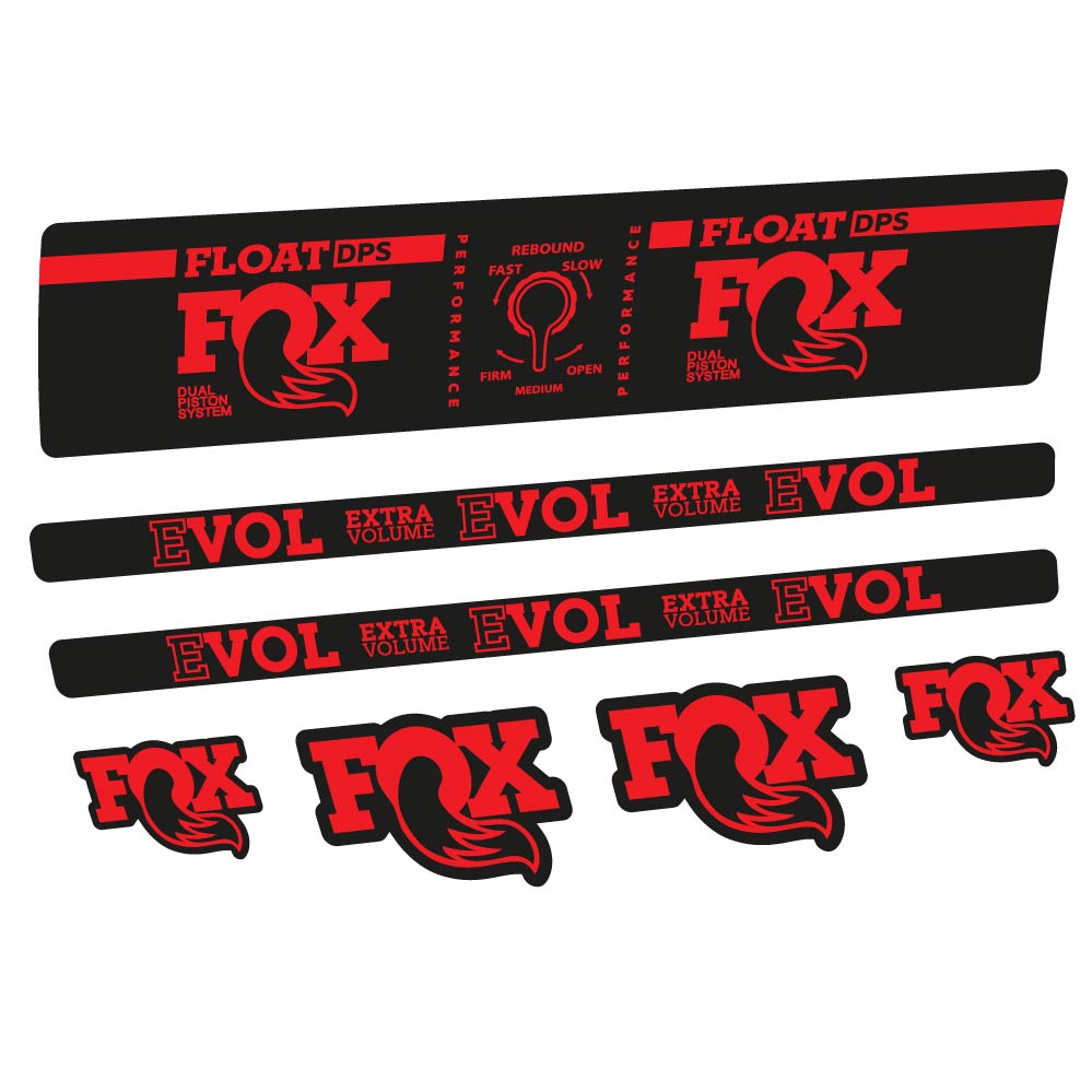 Adesivi Ammortizzatore Fox Float DPS Performance in vinile