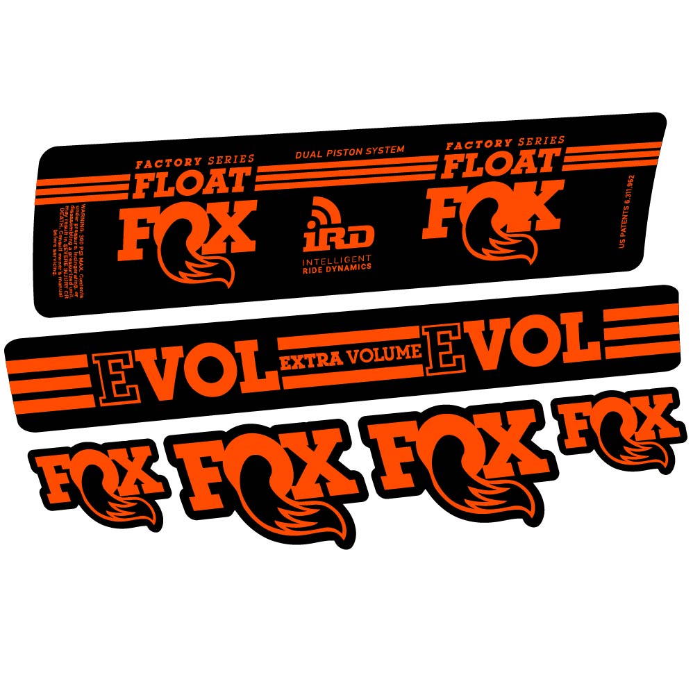 Adesivi Ammortizzatore Fox Float DPS iRD 2016 in vinile