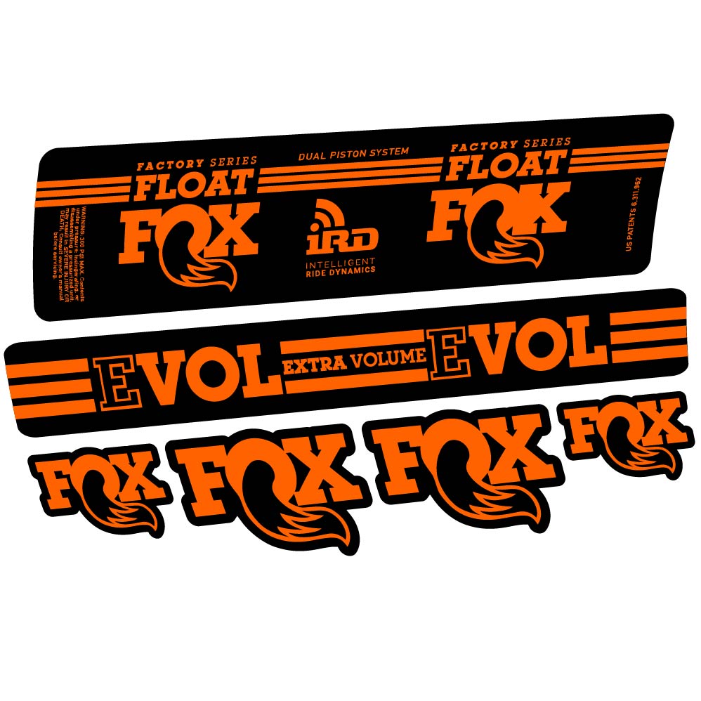 Adesivi Ammortizzatore Fox Float DPS iRD 2016 in vinile