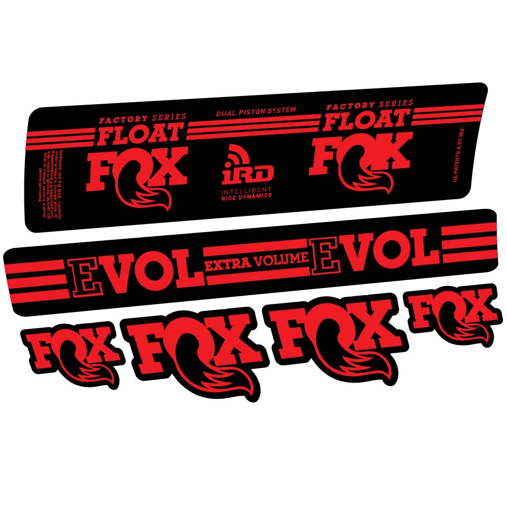 Adesivi Ammortizzatore Fox Float DPS iRD 2016 in vinile