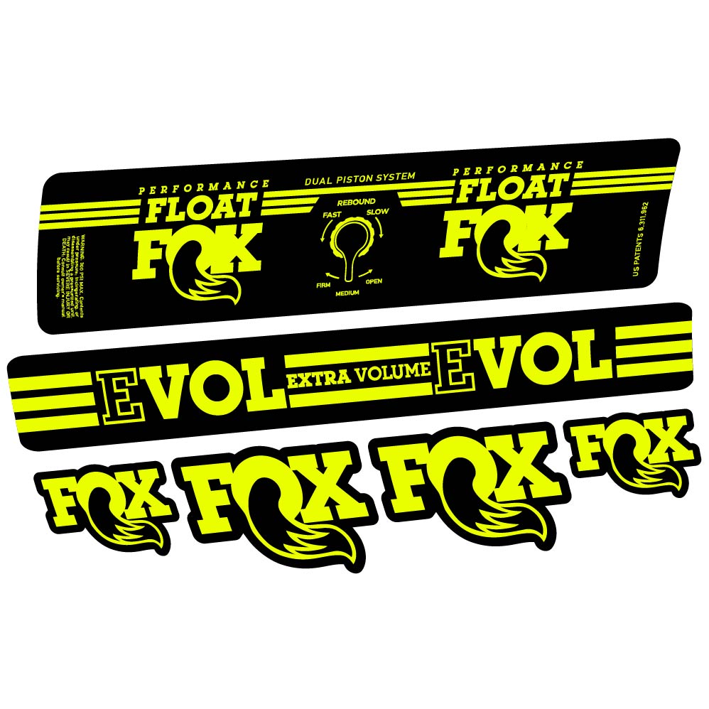 Adesivi Ammortizzatore Fox Float DPS Performance 2016 in vinile