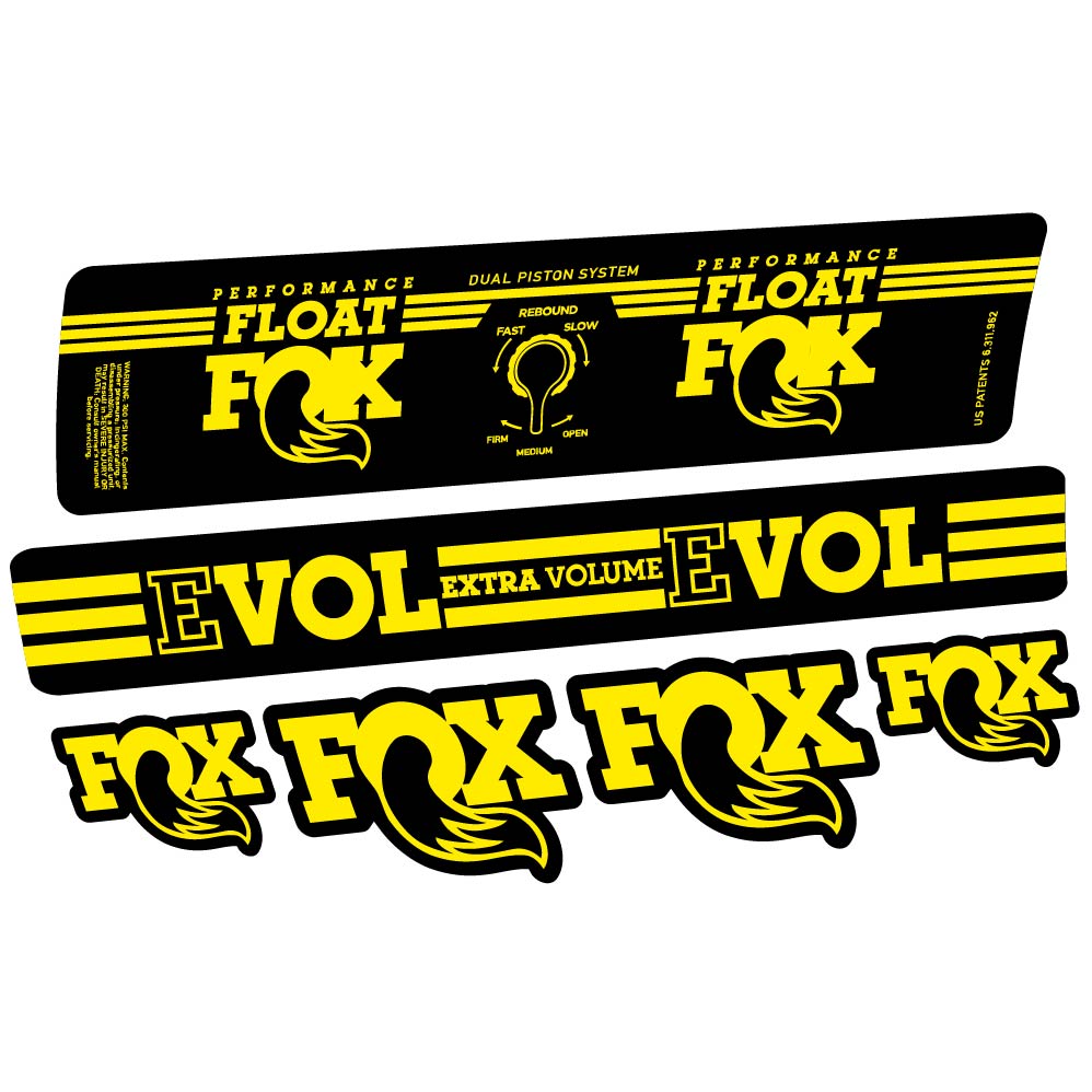 Adesivi Ammortizzatore Fox Float DPS Performance 2016 in vinile