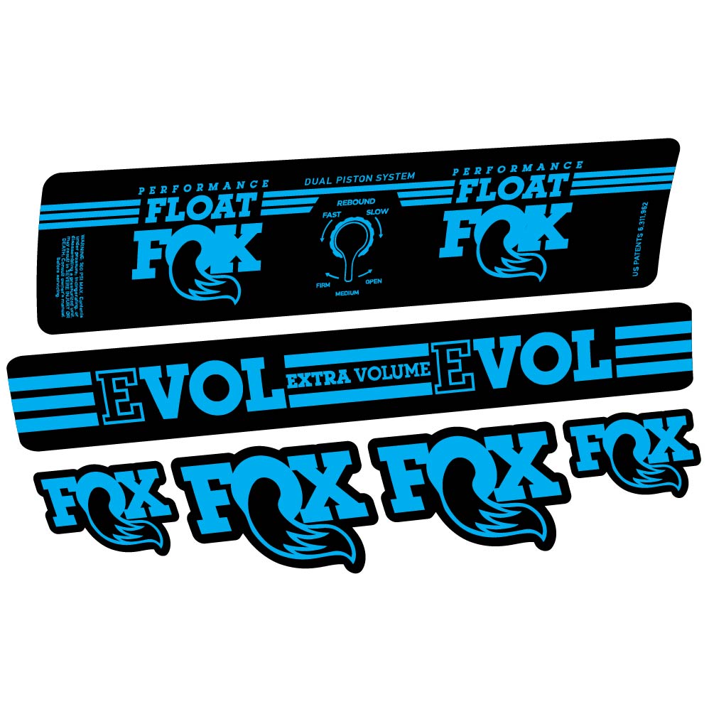 Adesivi Ammortizzatore Fox Float DPS Performance 2016 in vinile