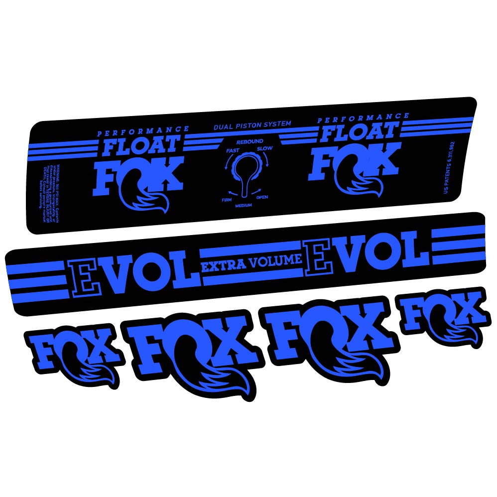 Adesivi Ammortizzatore Fox Float DPS Performance 2016 in vinile