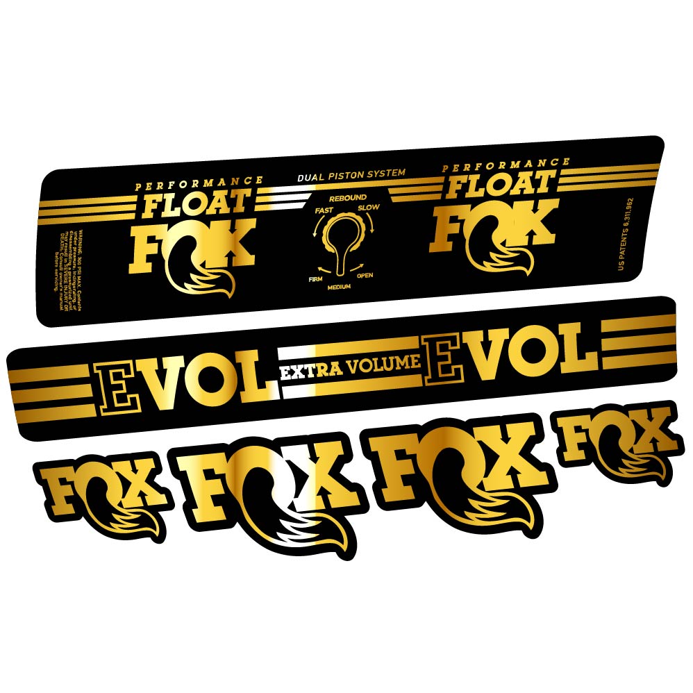 Adesivi Ammortizzatore Fox Float DPS Performance 2016 in vinile