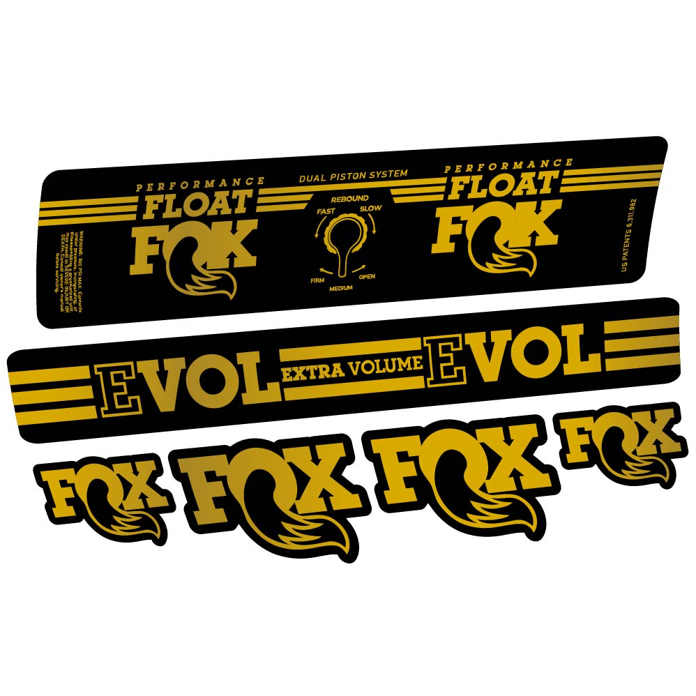 Adesivi Ammortizzatore Fox Float DPS Performance 2016 in vinile