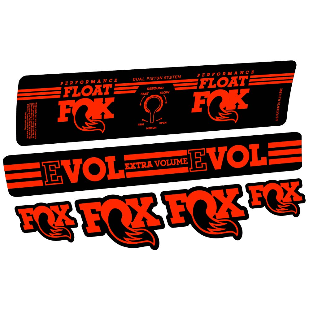 Adesivi Ammortizzatore Fox Float DPS Performance 2016 in vinile