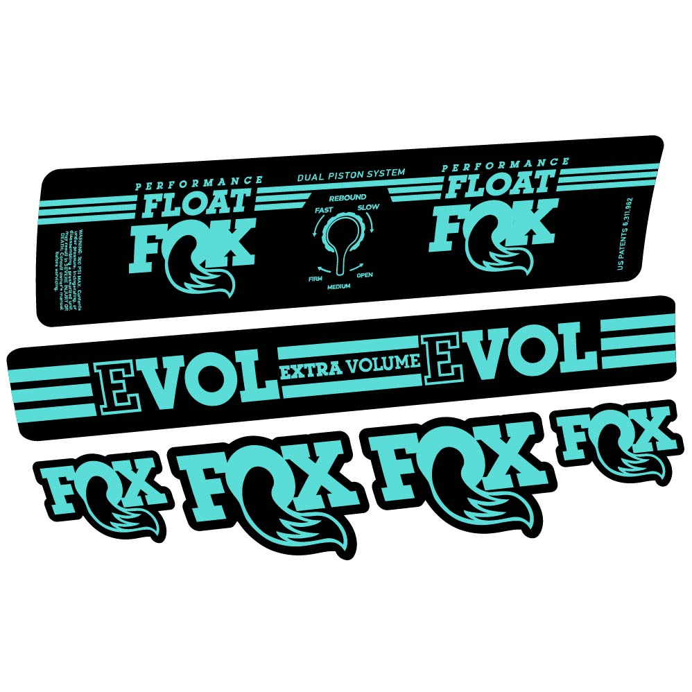 Adesivi Ammortizzatore Fox Float DPS Performance 2016 in vinile