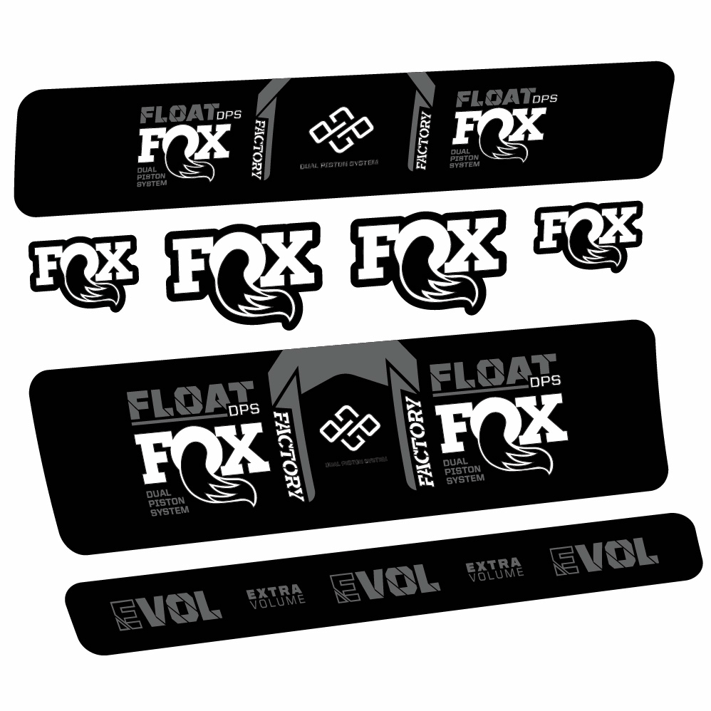 Adesivi Ammortizzatore Fox Float Factory DPS in vinile