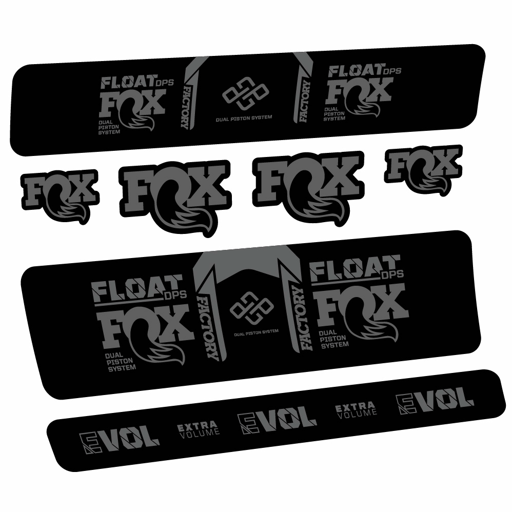 Adesivi Ammortizzatore Fox Float Factory DPS in vinile