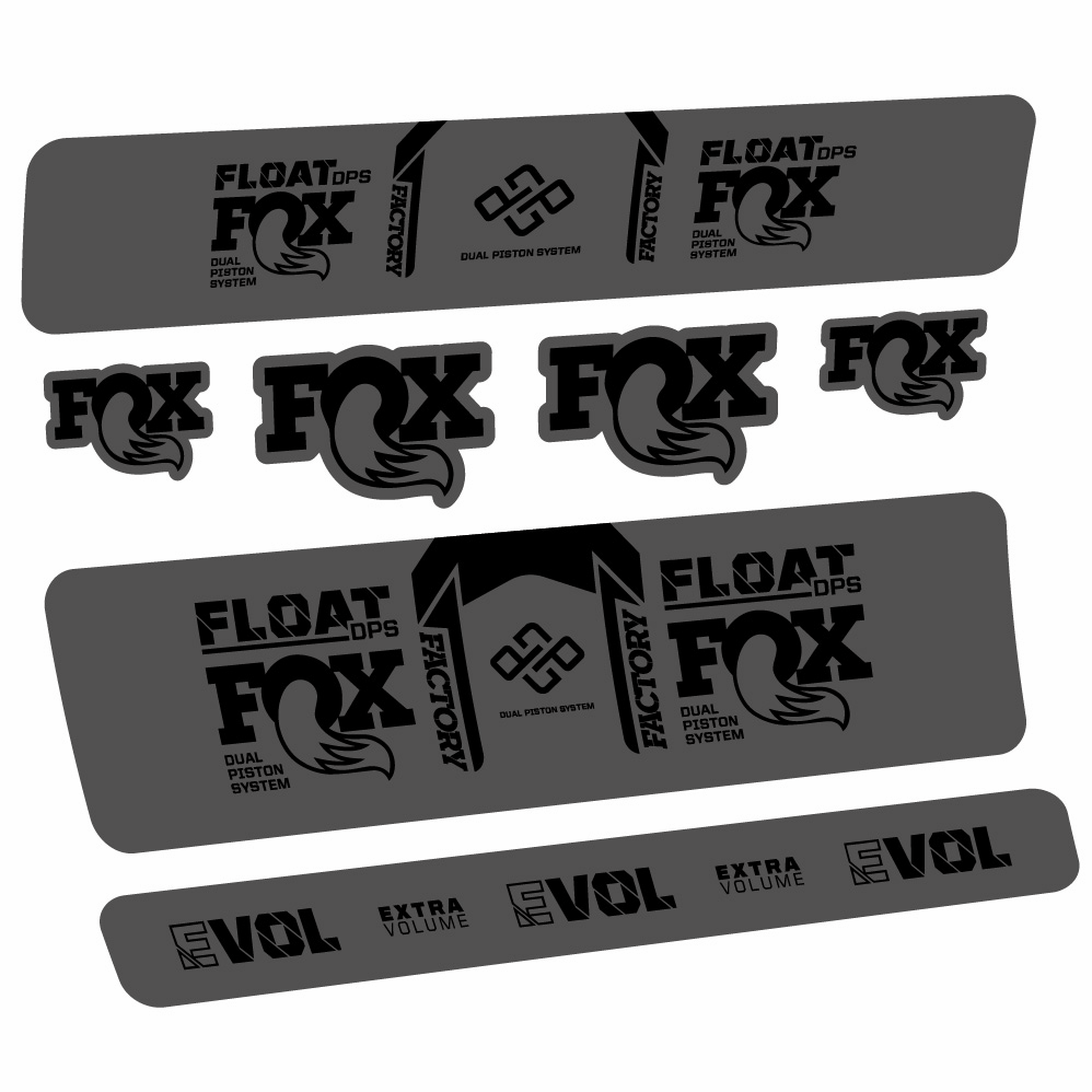 Adesivi Ammortizzatore Fox Float Factory DPS in vinile
