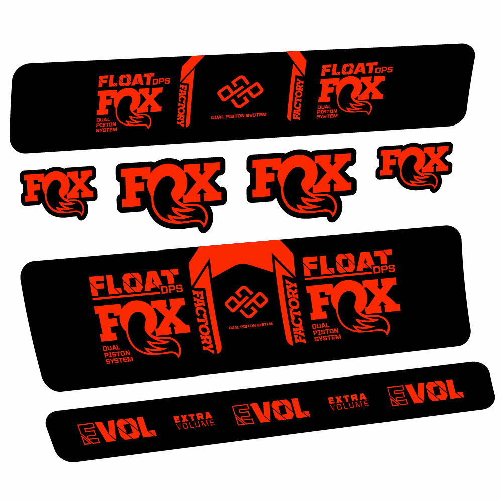 Adesivi Ammortizzatore Fox Float Factory DPS in vinile