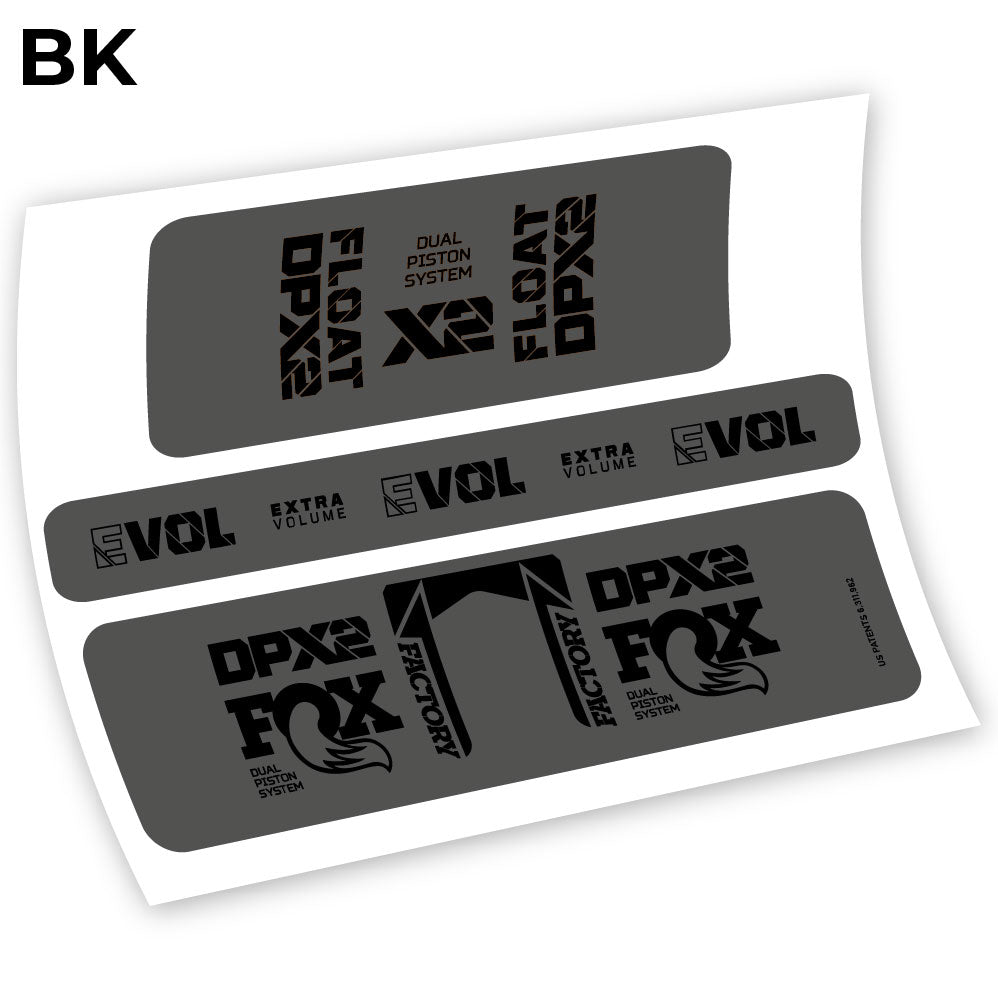 Adesivi Ammortizzatore Fox Float Factory Racing DPX2 2021 Amortisseur in vinile