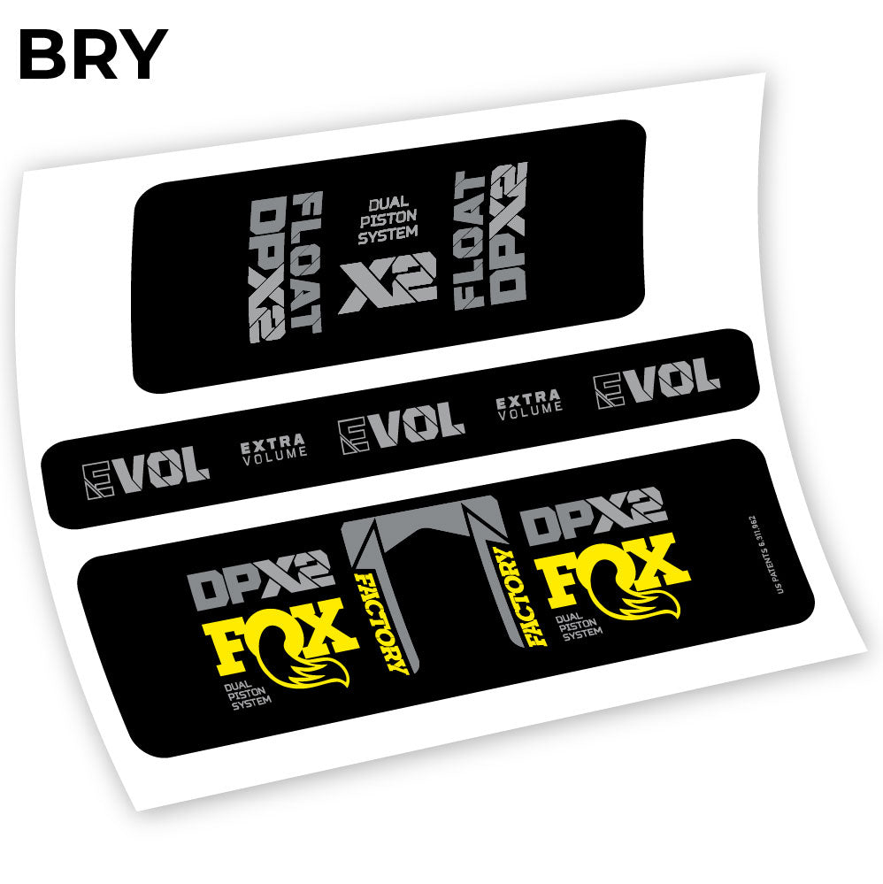 Adesivi Ammortizzatore Fox Float Factory Racing DPX2 2021 Amortisseur in vinile