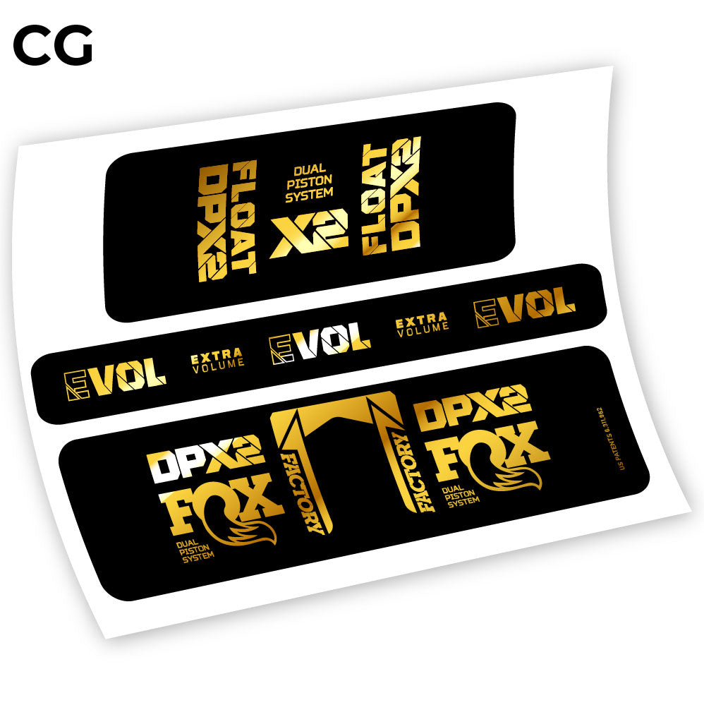 Adesivi Ammortizzatore Fox Float Factory Racing DPX2 2021 Amortisseur in vinile